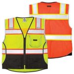 ML Kishigo Premium Black Series Heavy Duty Class 2 Safety Vest(Black Bottom)