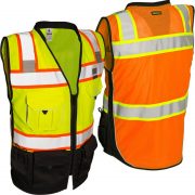 ML Kishigo Premium Black Series Heavy Duty Class 2 Surveyors Safety Vest