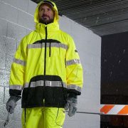 ML Kishigo Premium Black Series® Multi-Pocket Rain Jacket